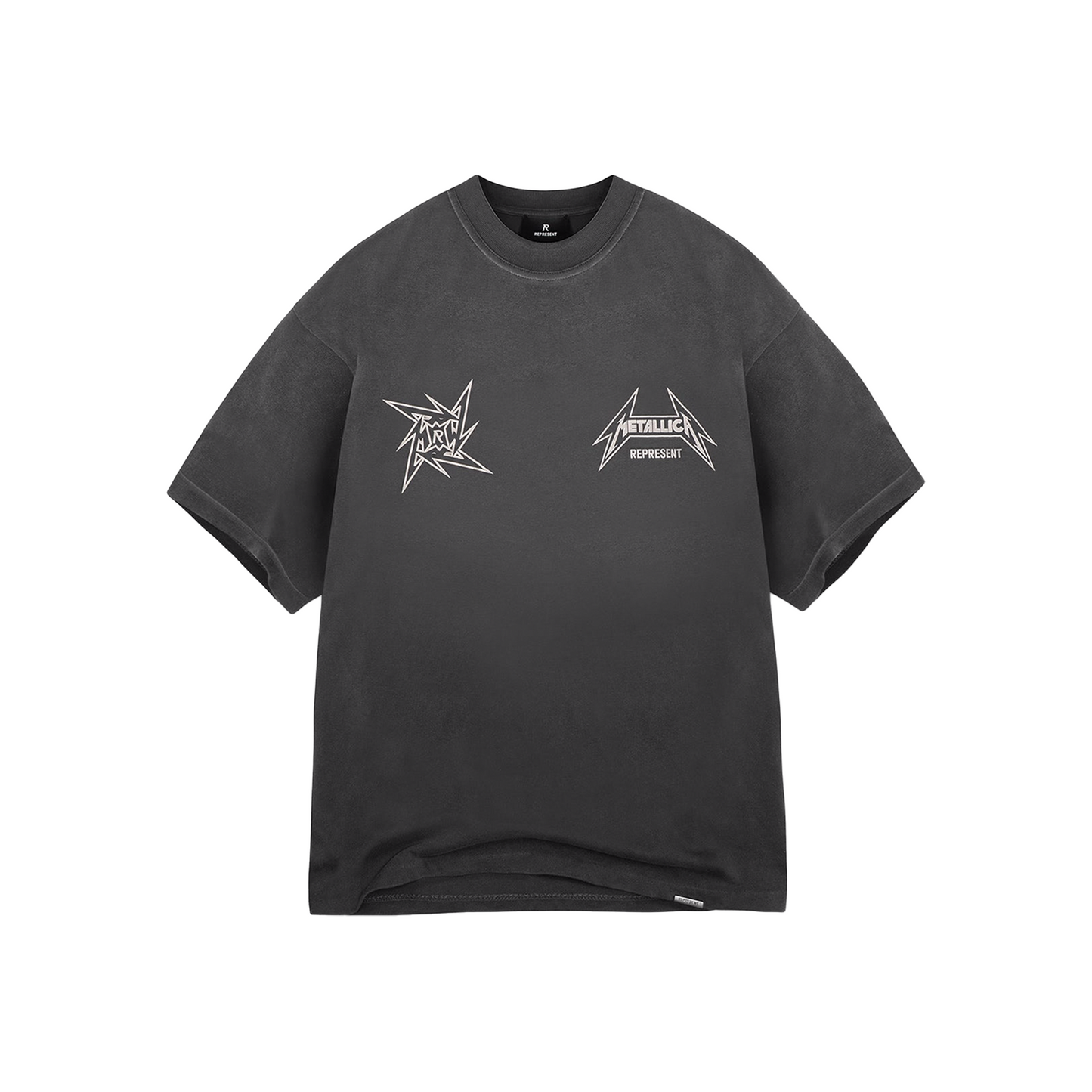 Represent x Metallica Local Crew Tee Stained Black (SS25)