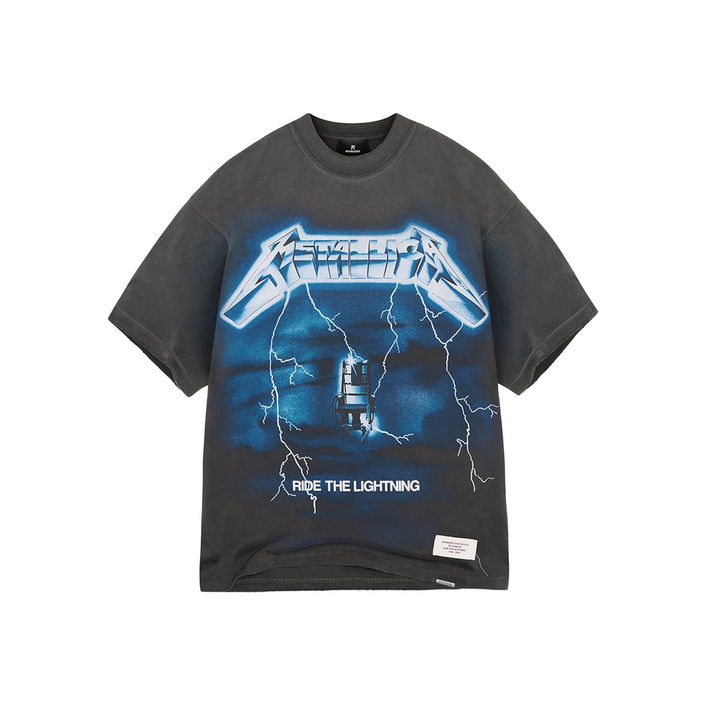 Represent x Metallica Ride The Lightning Tee Vintage Grey (SS25)