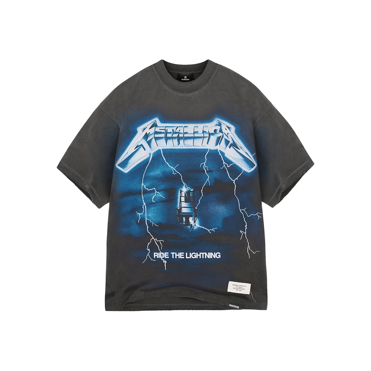 Represent x Metallica Ride The Lightning Tee Vintage Grey (SS25)