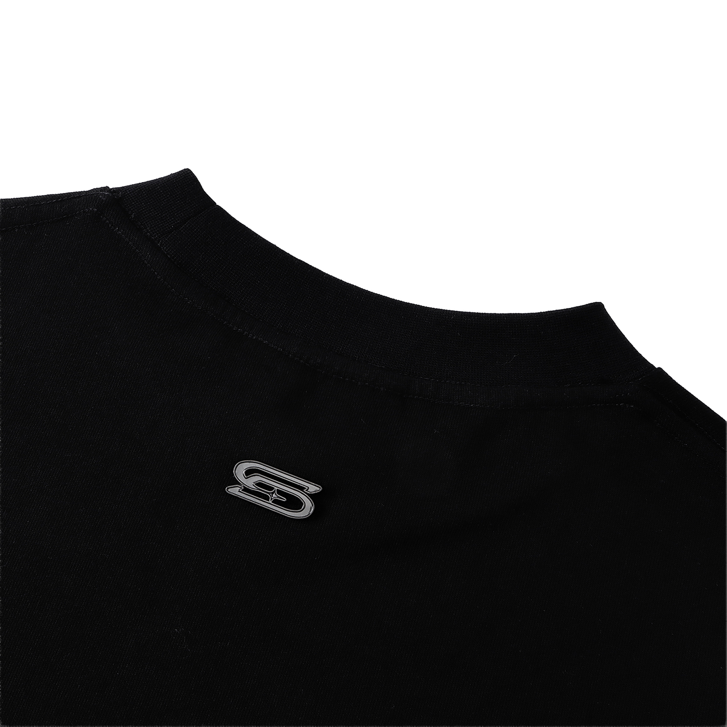 SLOWDOWN Airplane Embroidery Black Tee (SS26)