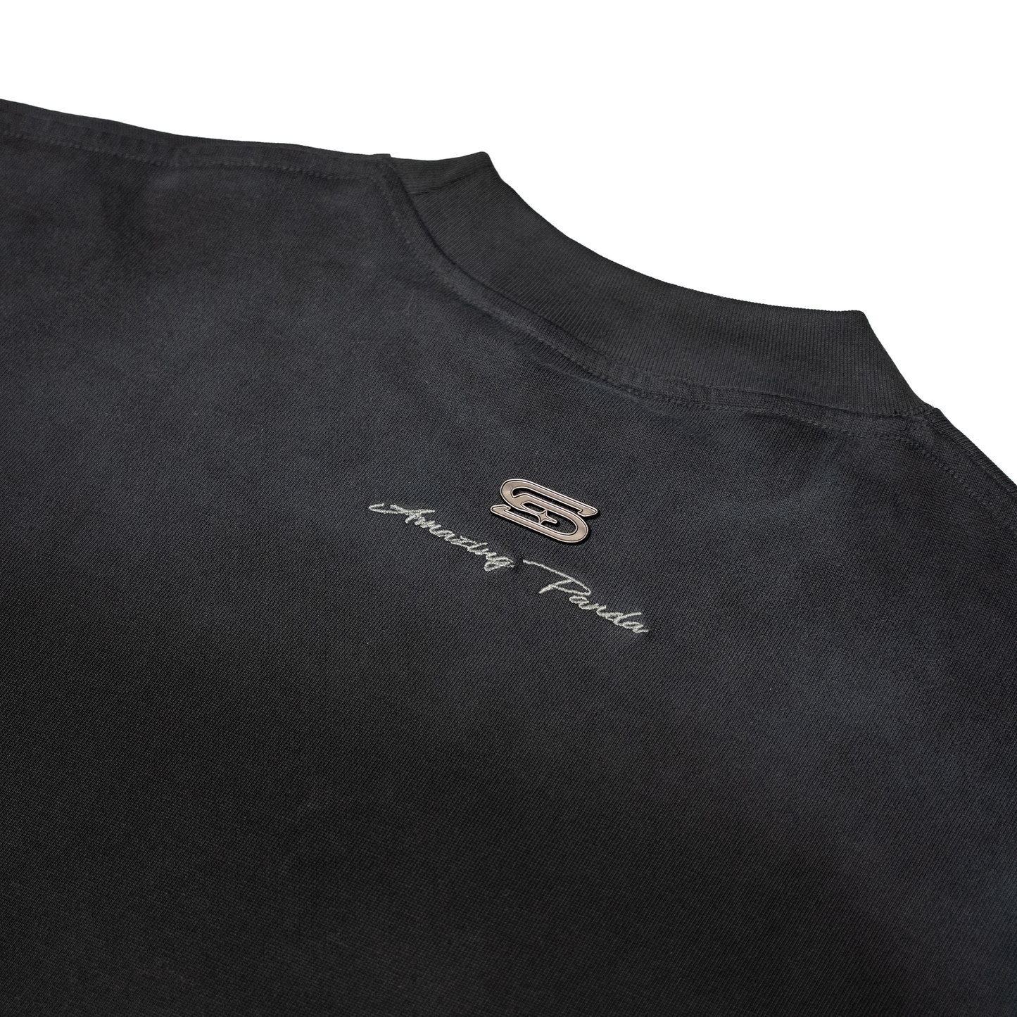 SLOWDOWN Faded Slurry Stone Tee Black (SS26)