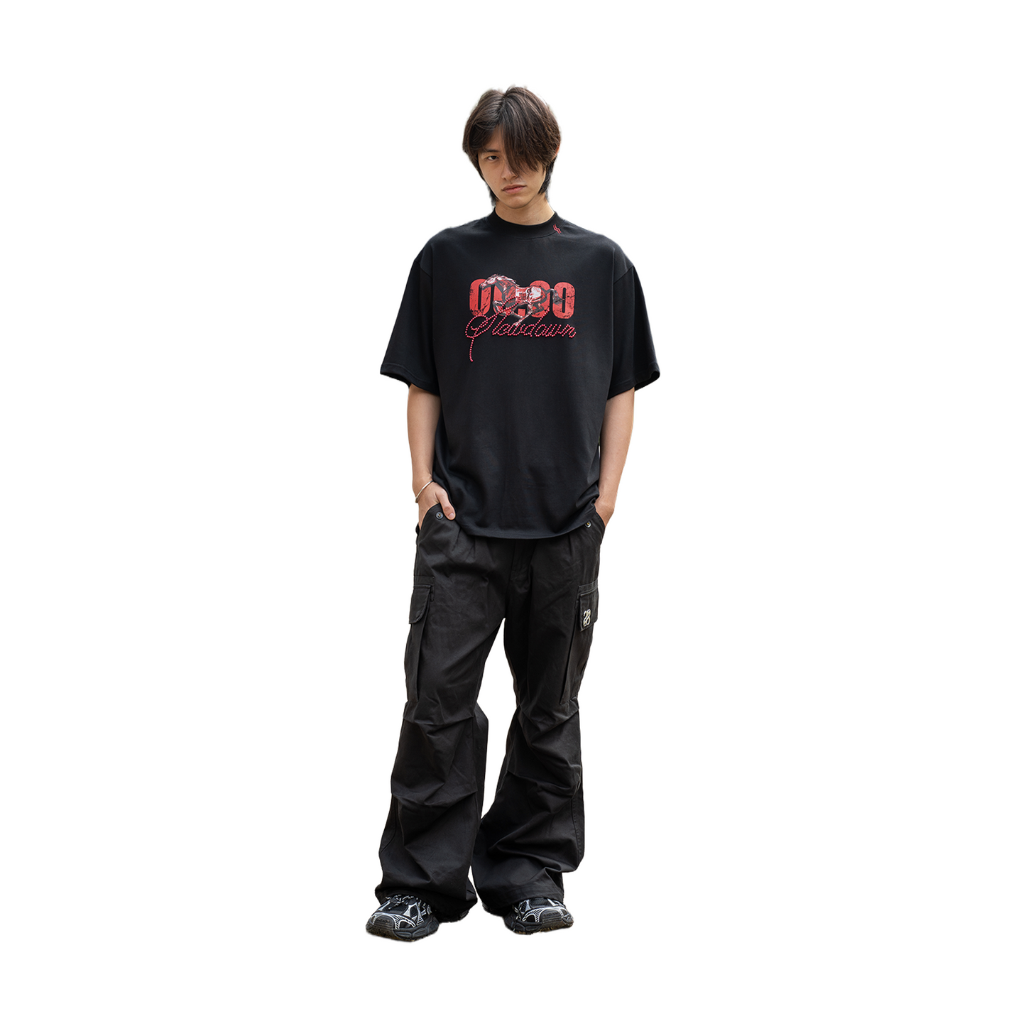 SLOWDOWN Gallop Restart Tee Black (SS26) - Signature Edition