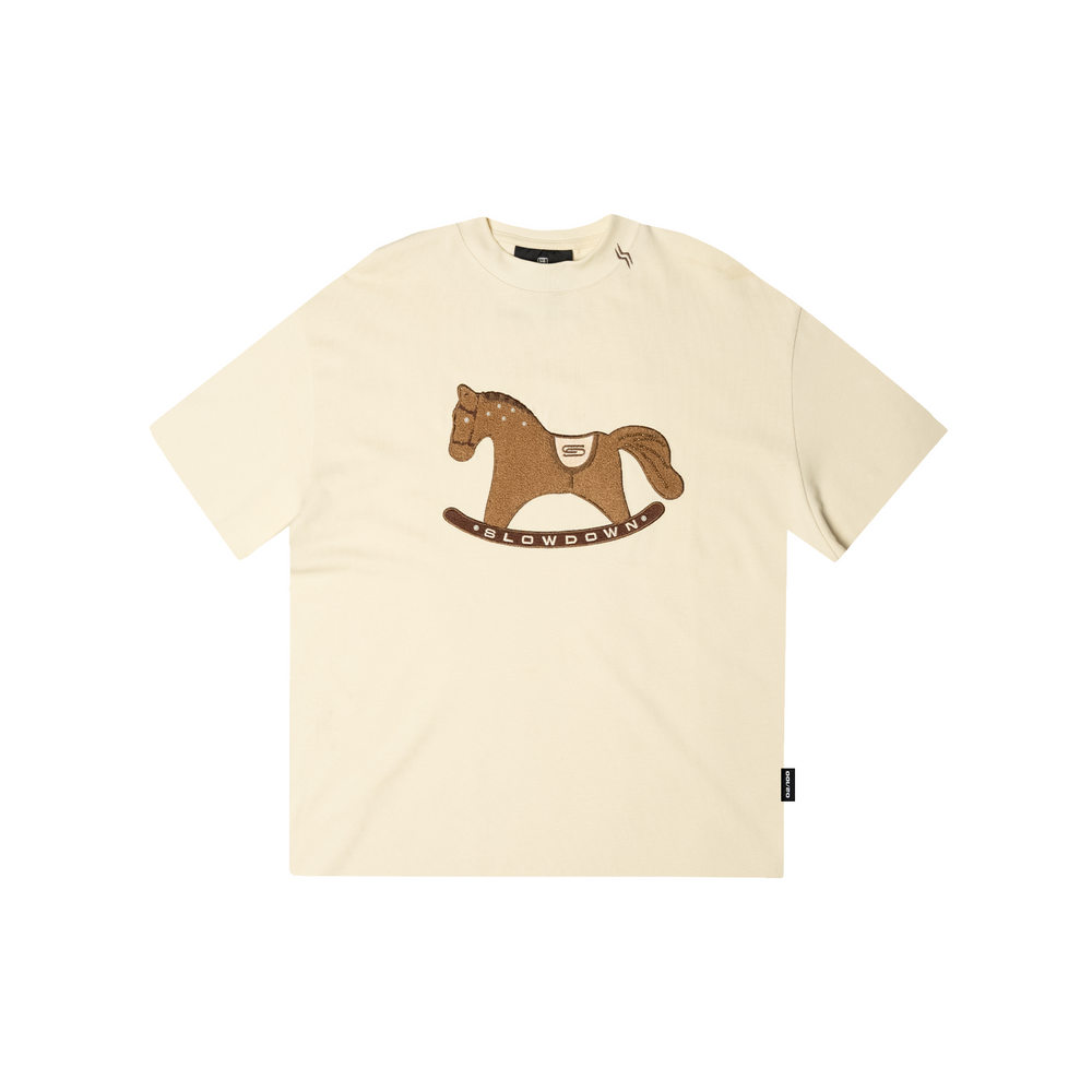 SLOWDOWN Gentle Pony Tee Cream (SS26)