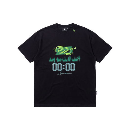 SLOWDOWN Hand Drawn Reset Tee Black (SS26)