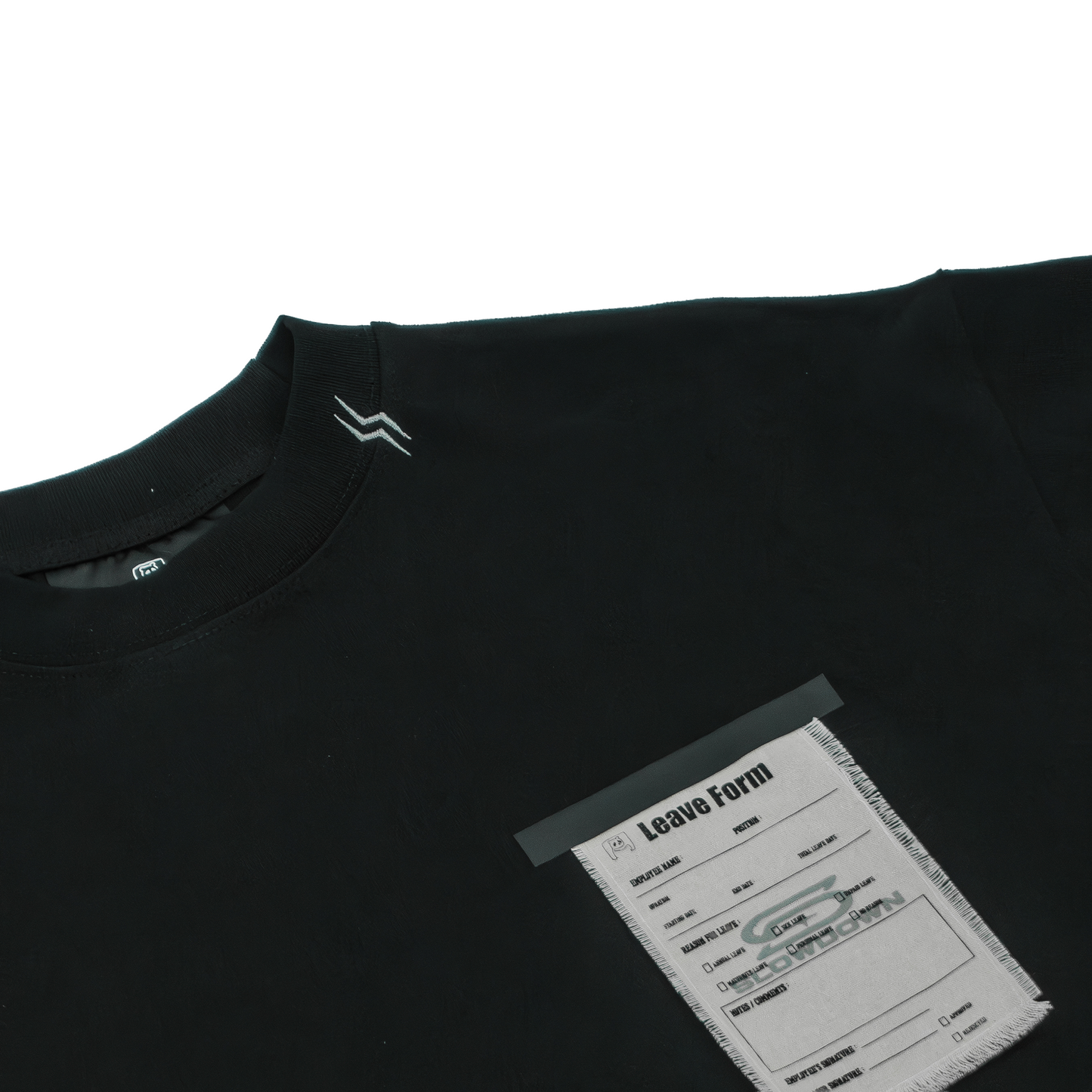 SLOWDOWN Leave Form Tee Black (FW25)