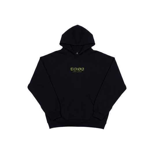 SLOWDOWN Light Moss Hoodie Black (SS26) - Signature Edition