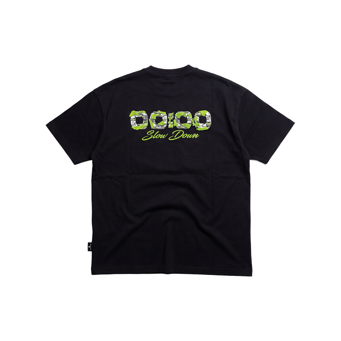 SLOWDOWN Light Moss Tee Black (SS26)