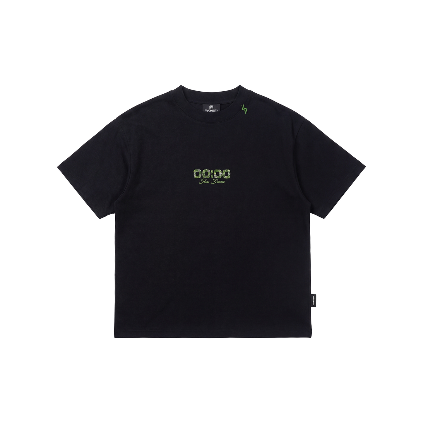 SLOWDOWN Light Moss Tee Black (SS26)