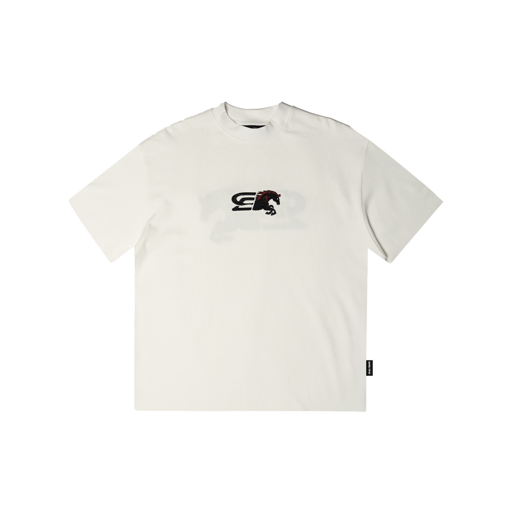 SLOWDOWN Logo Merge Tee White (SS26)