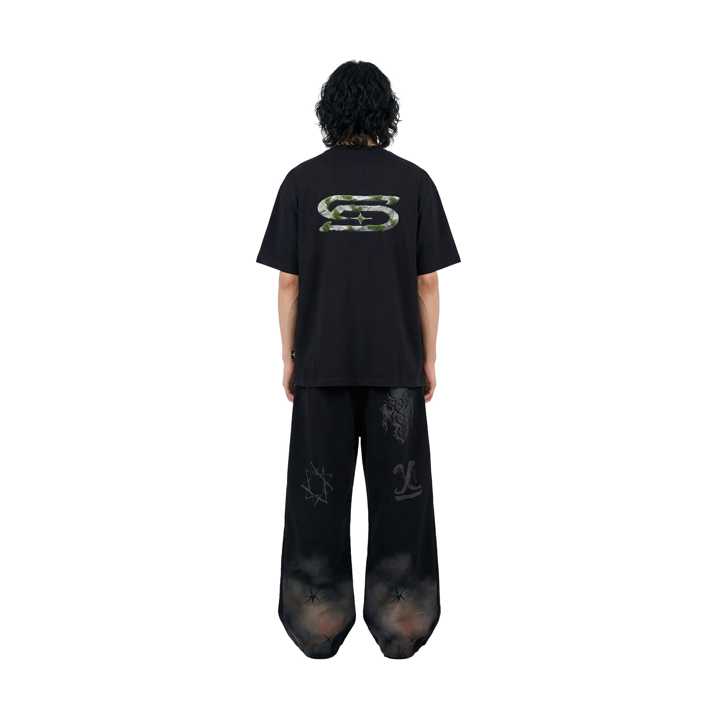 SLOWDOWN Moss Tee Black (SS26)