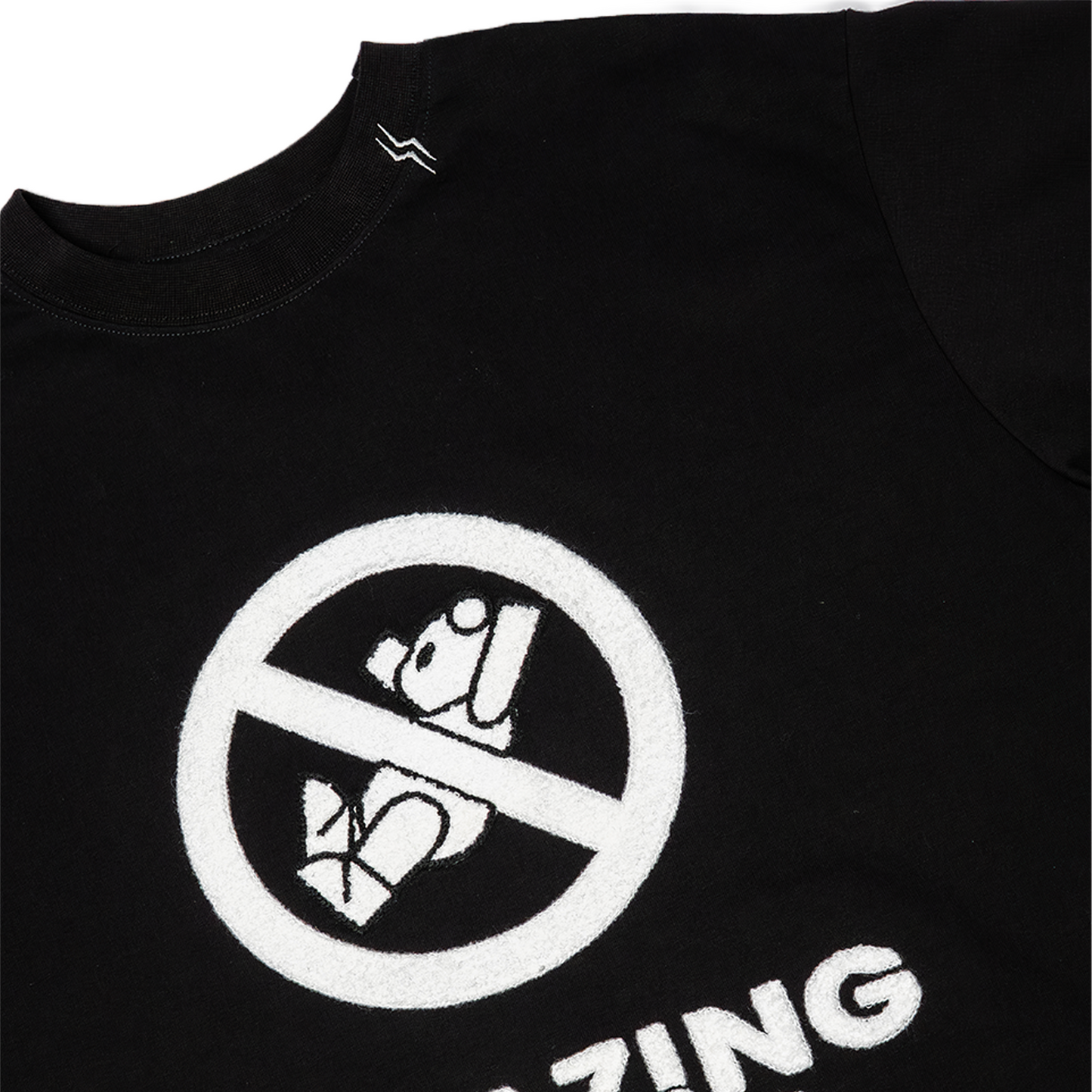 SLOWDOWN No Falling Tee Black (SS25)