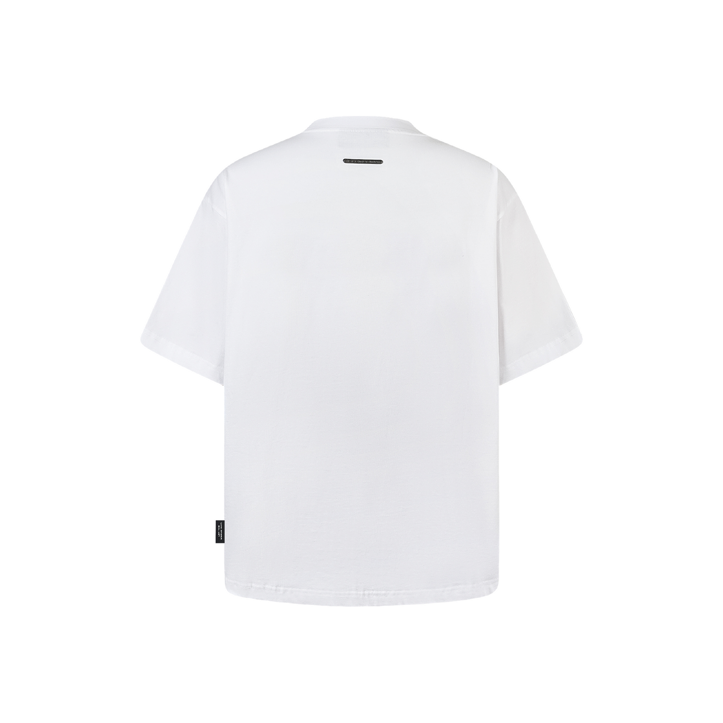 SLOWDOWN QIXI Exclusive 3D Heart Beaded & Rhinestone Embellished White Tee (SS26)
