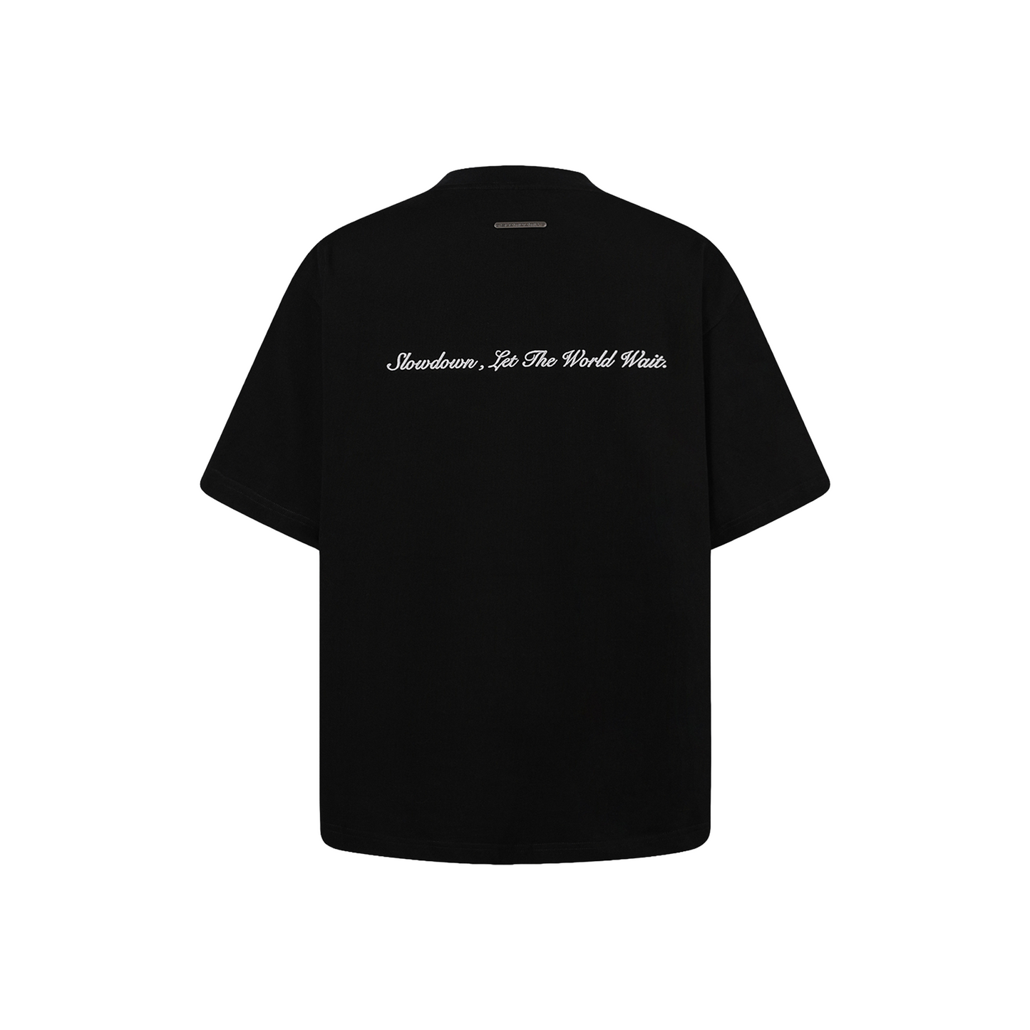 SLOWDOWN Rhinestone Embellished Tee Black (SS26)