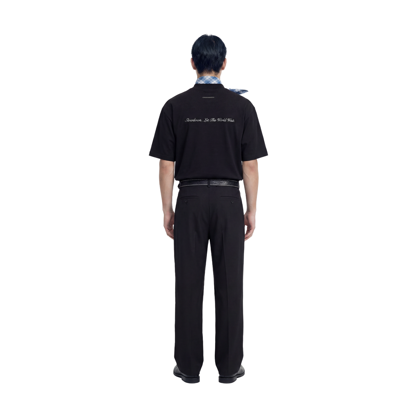 SLOWDOWN Rhinestone Embellished Tee Black (SS26)