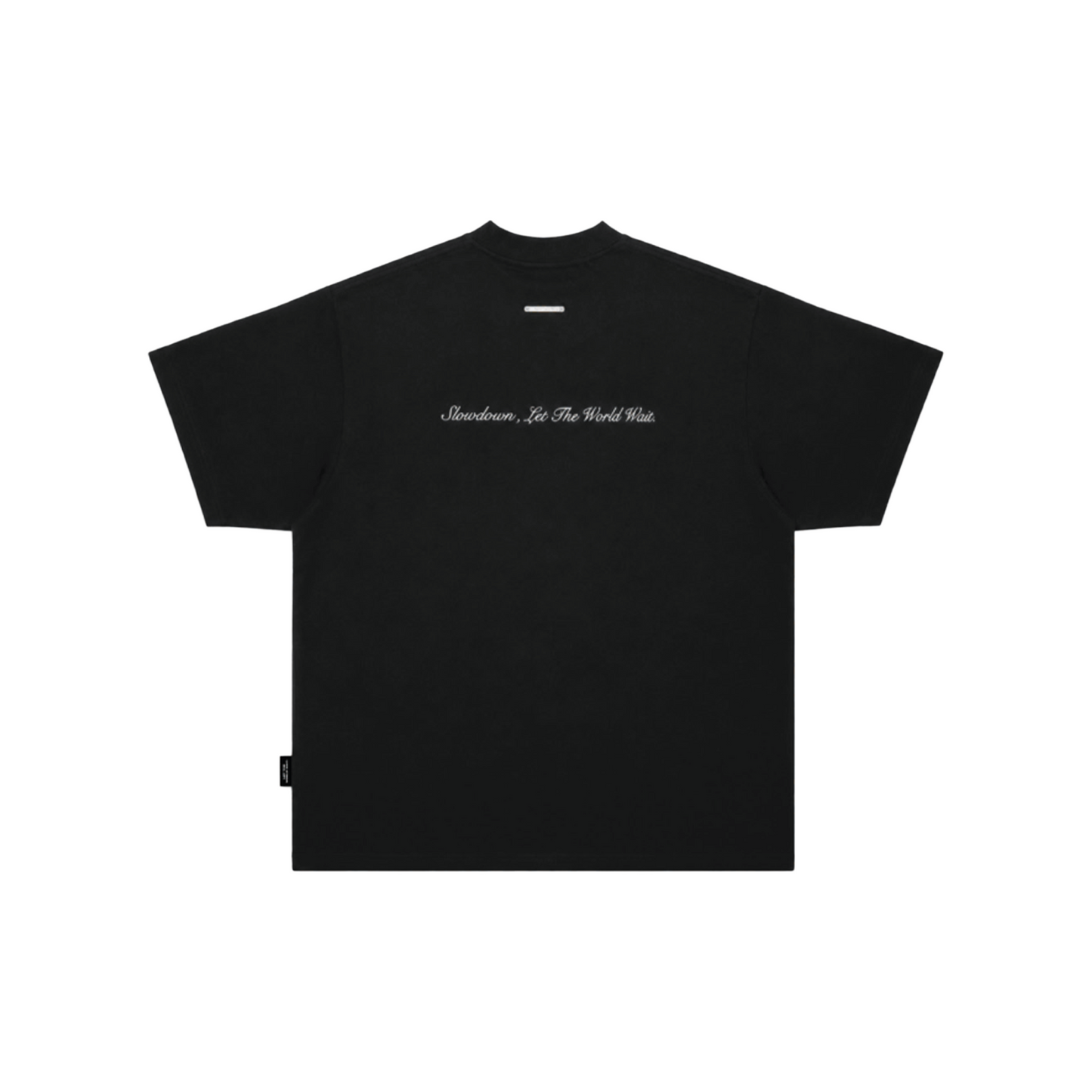 SLOWDOWN Rhinestone Embellished Tee Black (SS26)