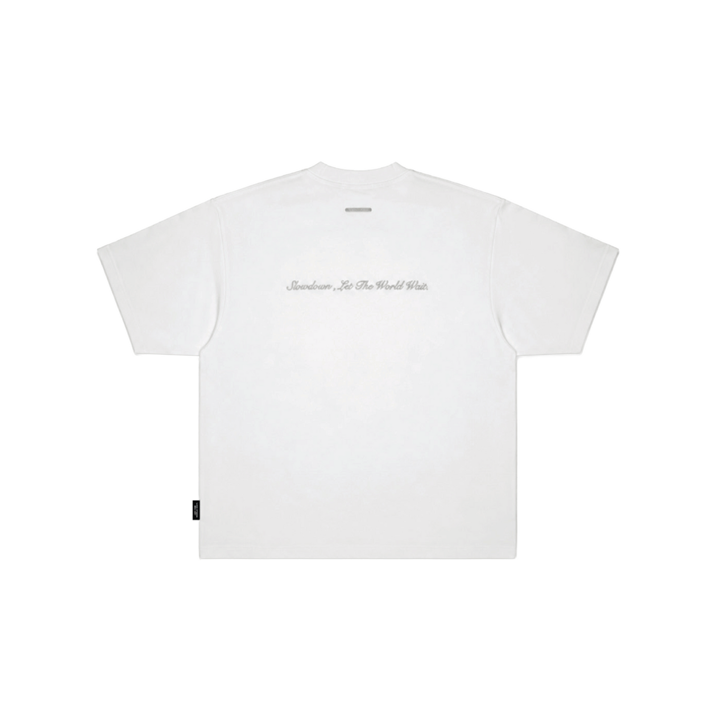 SLOWDOWN Rhinestone Embellished Tee White (SS26)