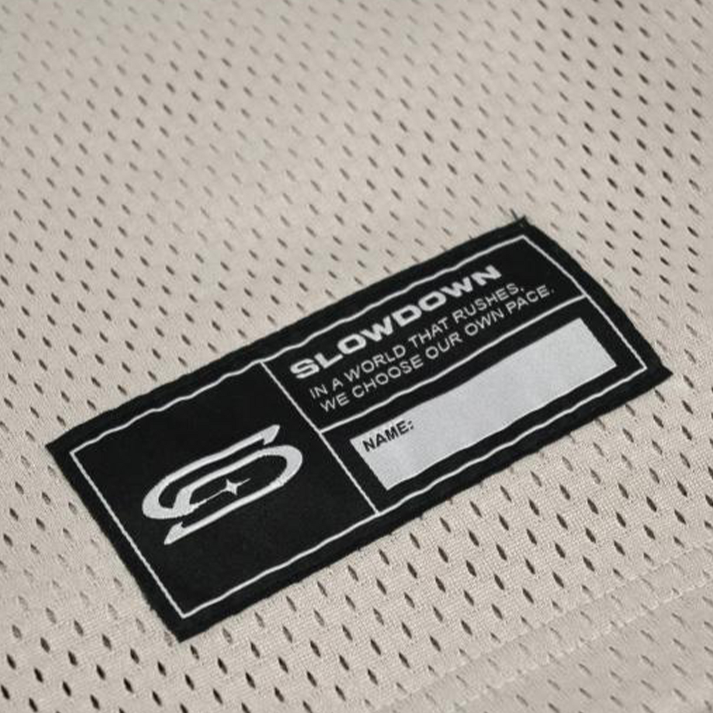 SLOWDOWN Time Out SD 00 Jersey Tee Cream (SS26)