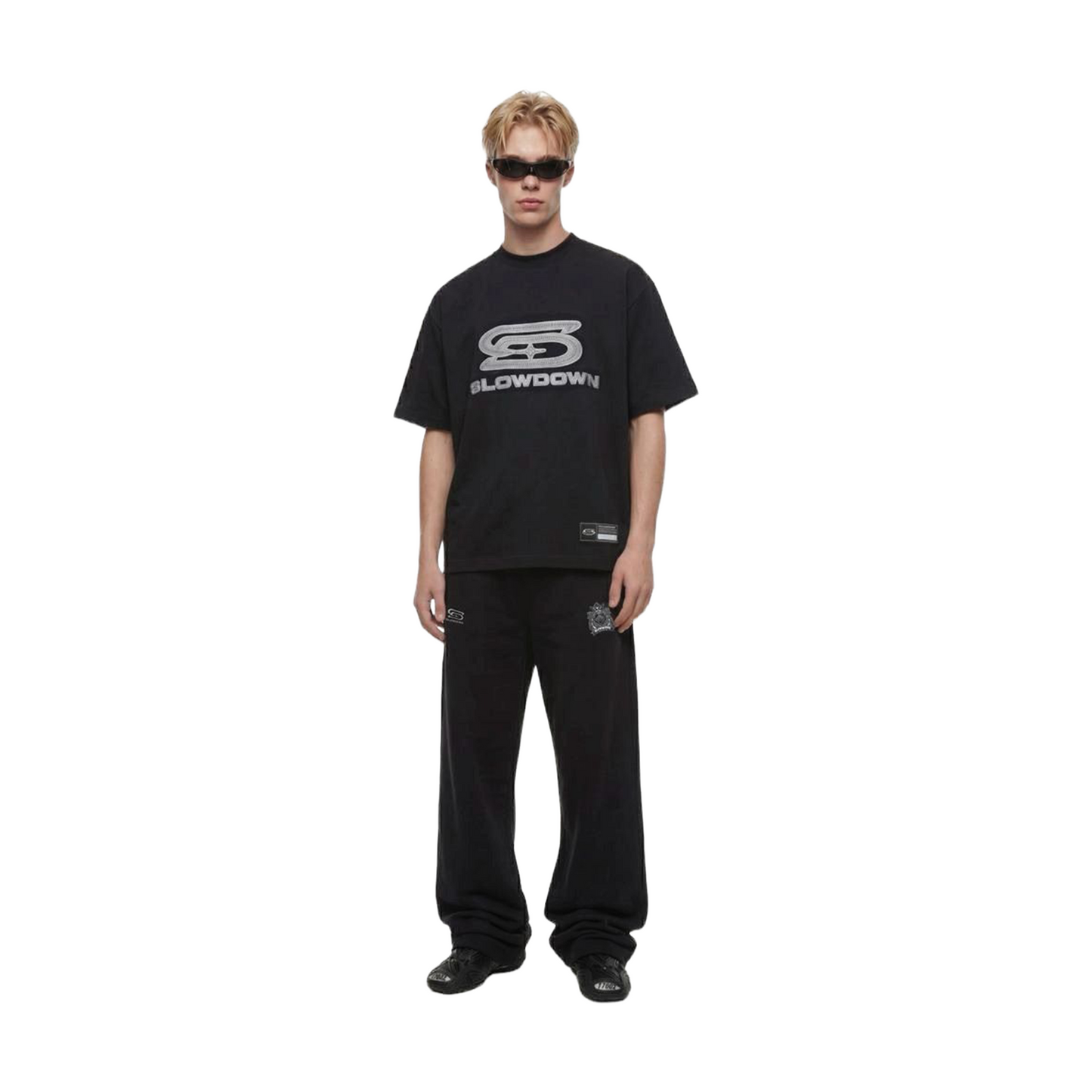 SLOWDOWN Time Out SD Athletic Logo Tee Black (SS26)