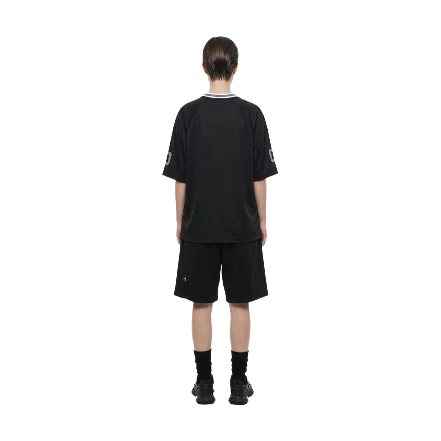 SLOWDOWN Time Out SD Logo Embroidery Sweatshort Black (SS26)