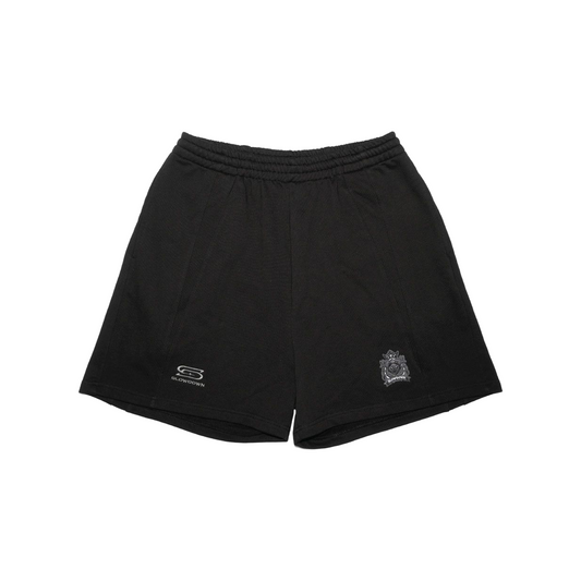 SLOWDOWN Time Out SD Logo Embroidery Sweatshort Black (SS26)