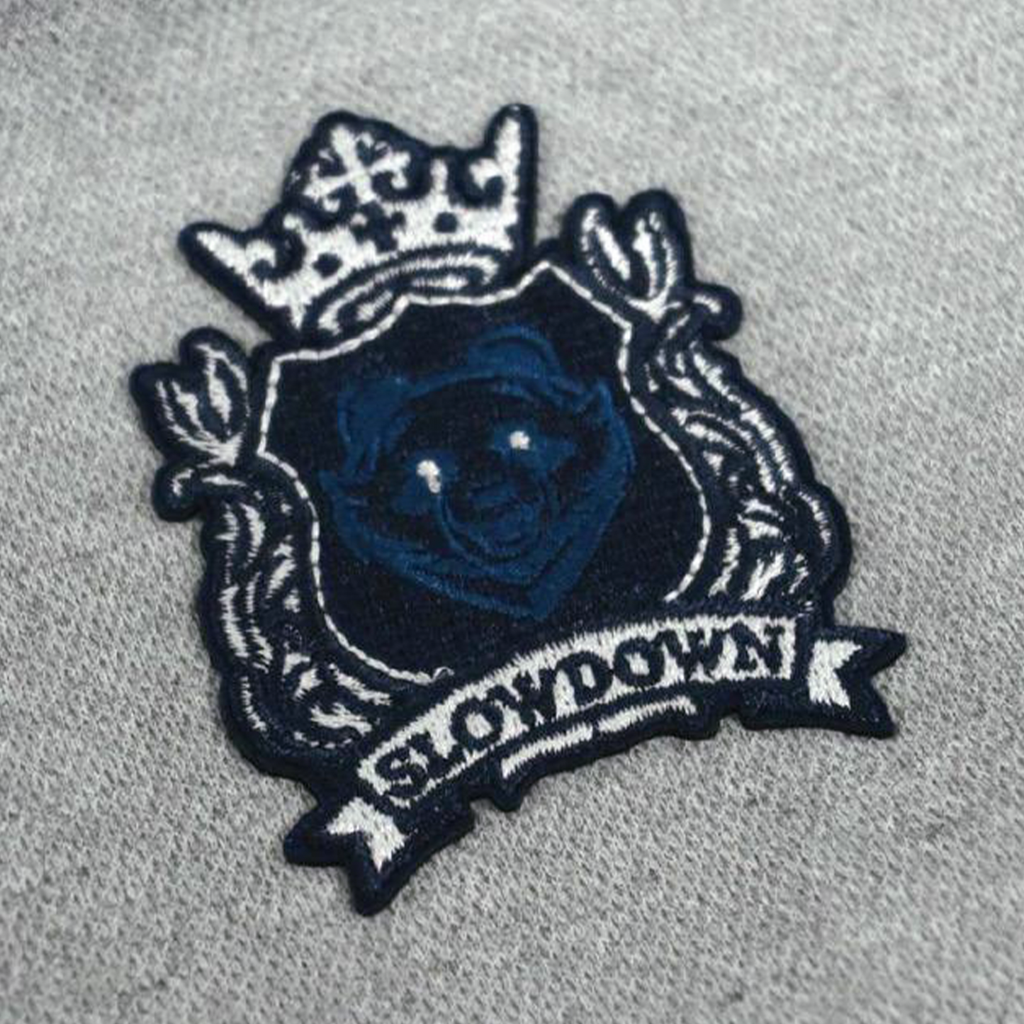 SLOWDOWN Time Out SD Logo Embroidery Sweatshort Light Grey (SS26)