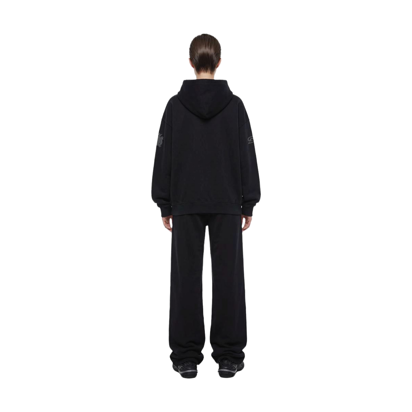 SLOWDOWN Time Out SD Quilted Logo Hoodie Black (SS26)