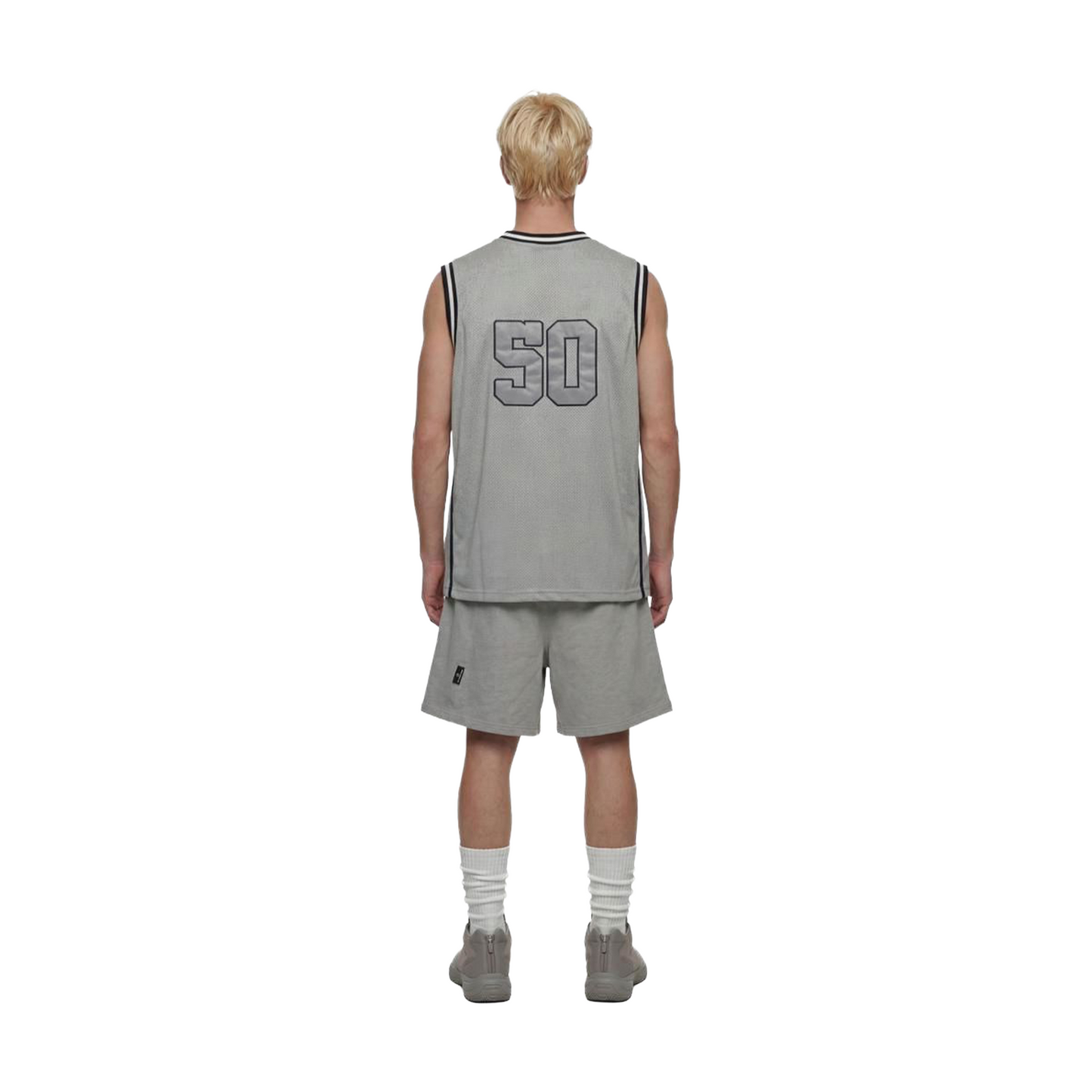 SLOWDOWN Time Out SD Quilted Sleeveless Secret Jersey Light Grey (SS26)