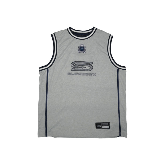 SLOWDOWN Time Out SD Quilted Sleeveless Secret Jersey Light Grey (SS26)