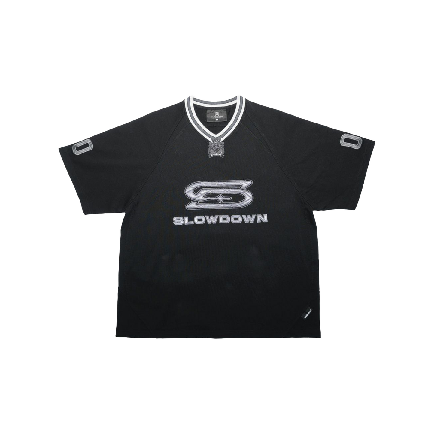 SLOWDOWN Time Out SD Quilted V-Neck Jersey Black (SS26)