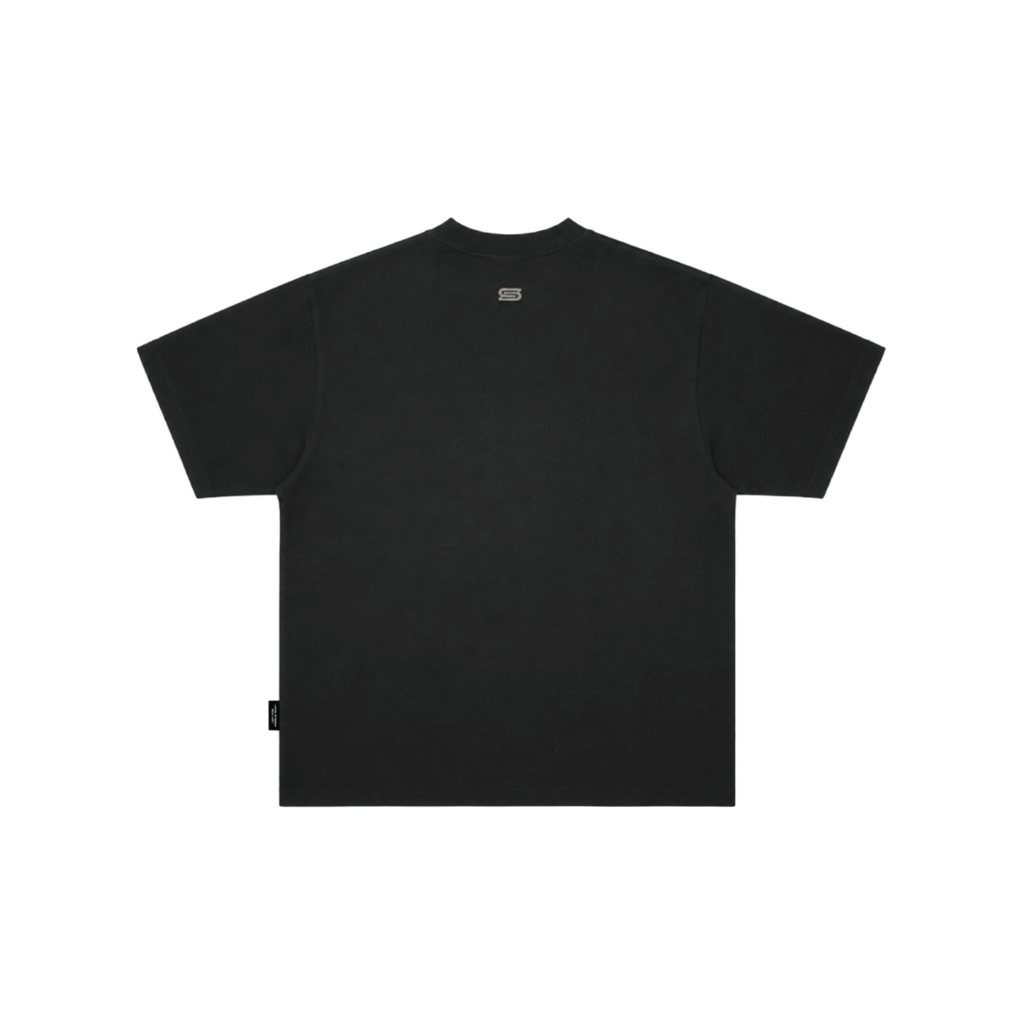 SLOWDOWN Sea Surfing Towel Embroidery Tee Black (SS26)