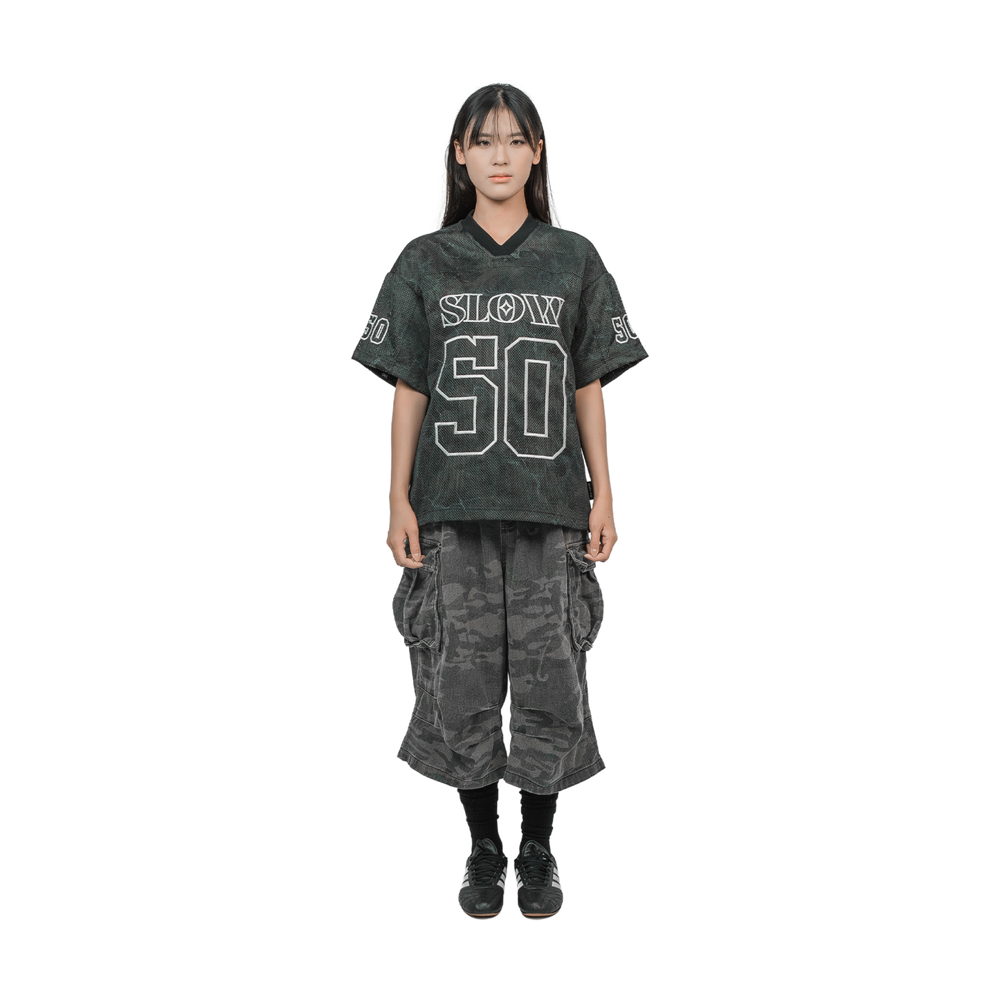 SLOWDOWN Shadow Camo Jersey Black (FW25)