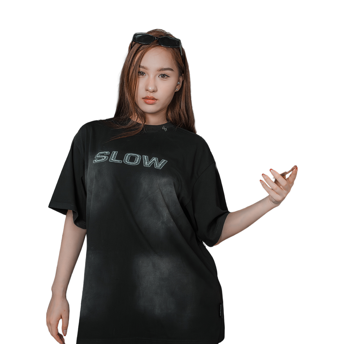SLOWDOWN Slow Metal Tee Black (SS25)