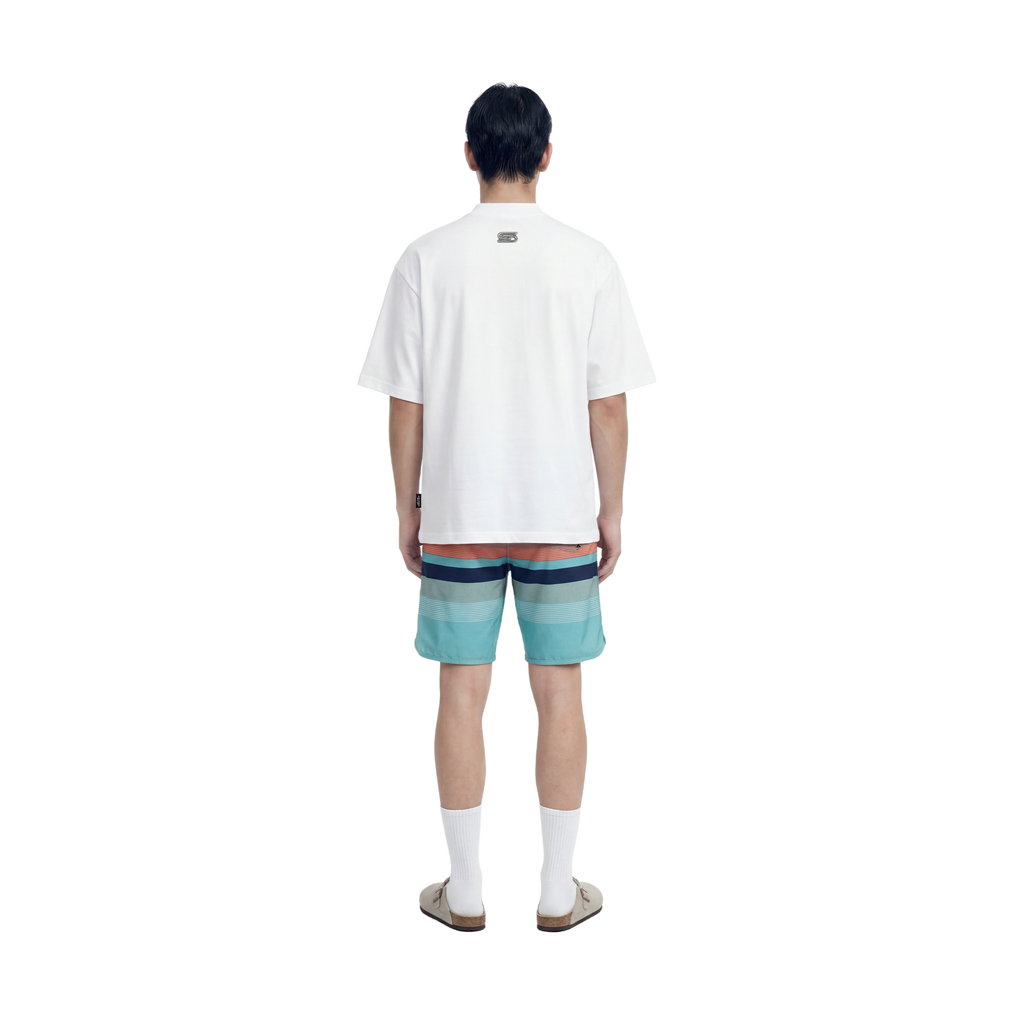 SLOWDOWN Surfing Towel Embroidery Tee White (SS26)