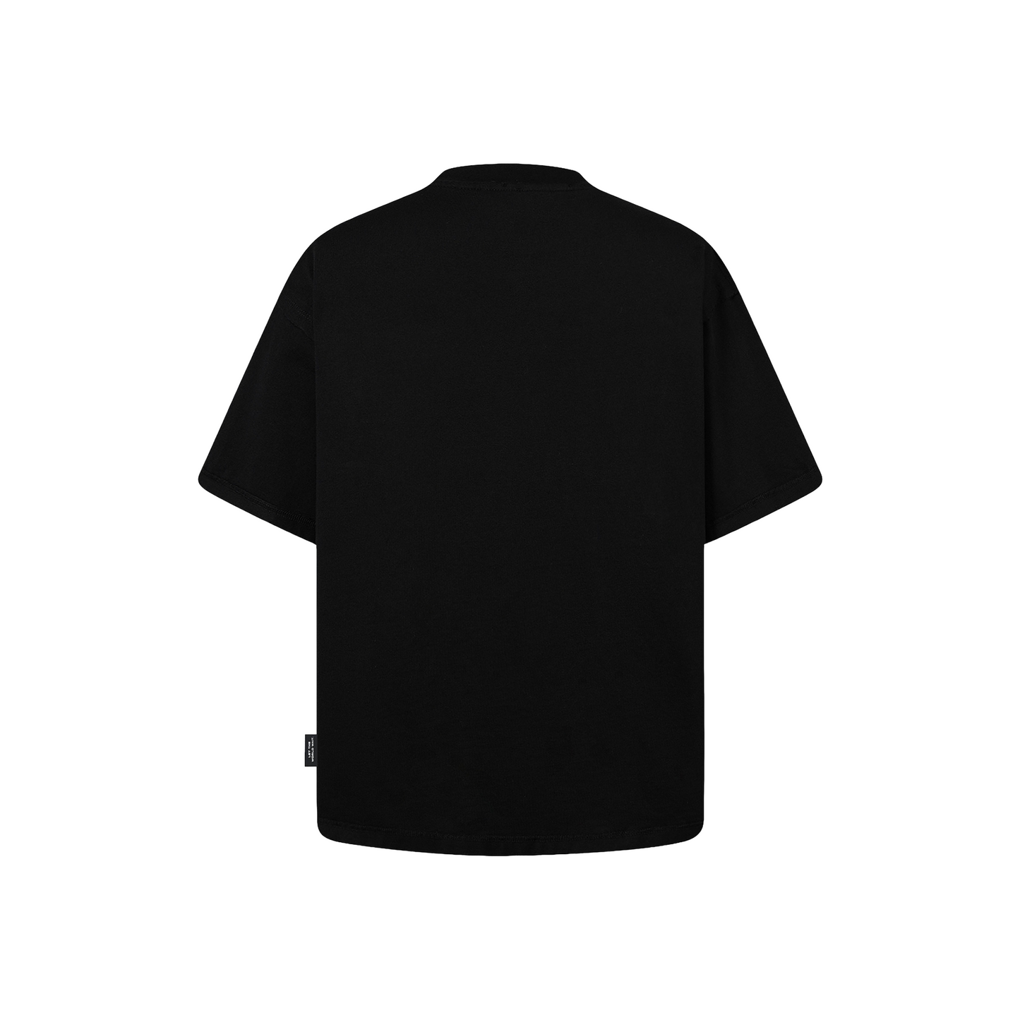 SLOWDOWN Transparent Tape Basic Black Tee (SS26)