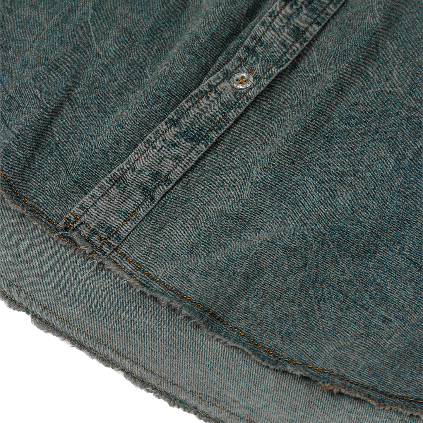 SLOWDOWN Washed Denim Blue Shirt (FW25)