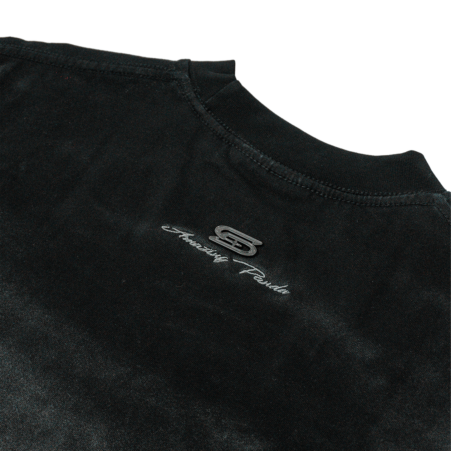 SLOWDOWN Washed Ink Splash Tee Black (FW25)
