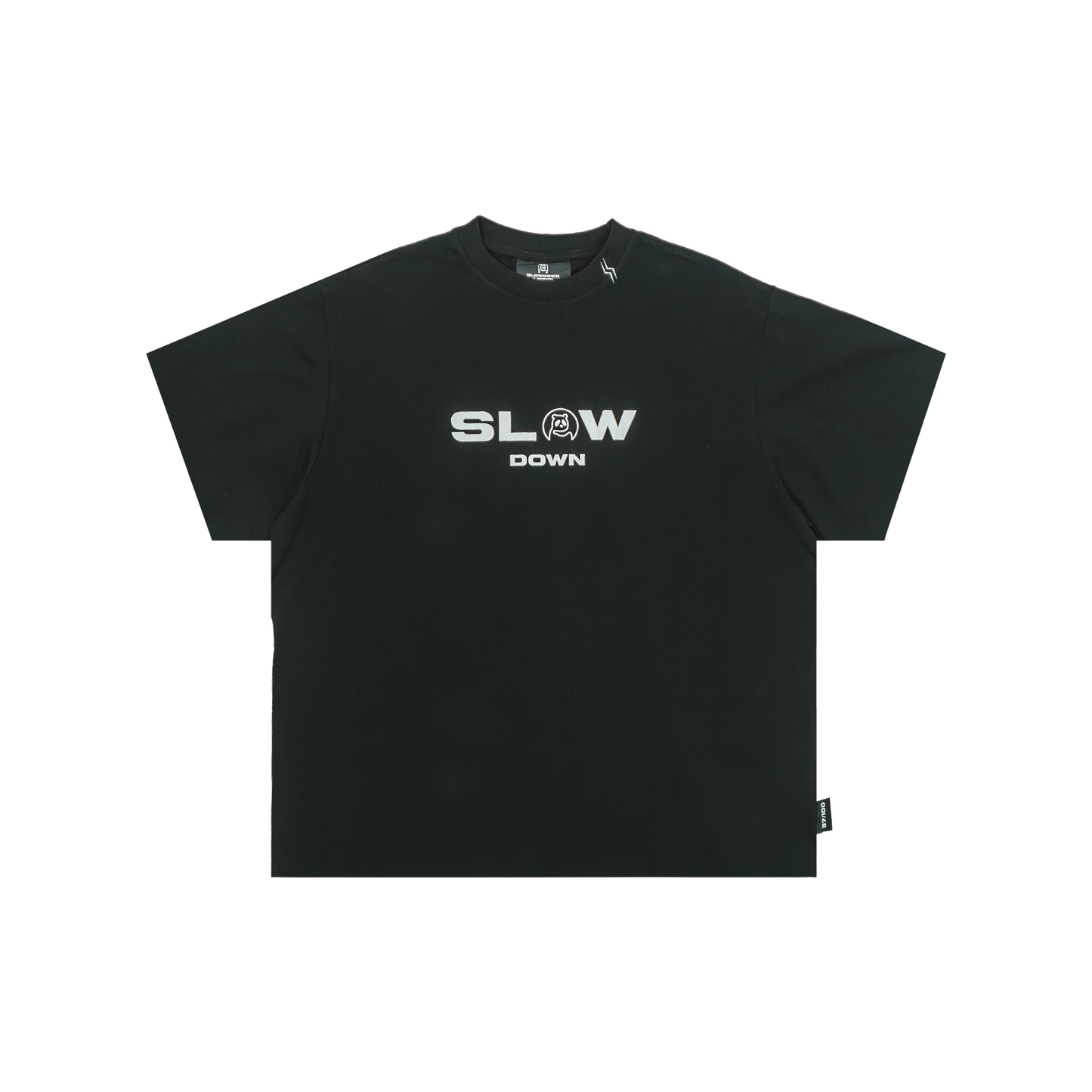 SLOWDOWN by AMAZ!NG PANDA Tee Black (FW25) - Signature Edition