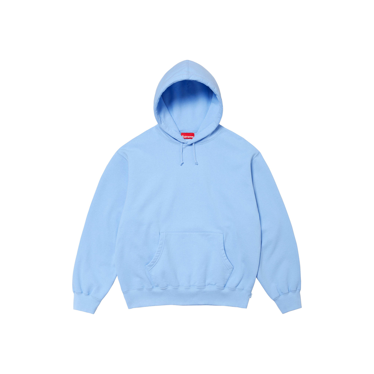 Supreme Satin Appliqué Hoodie Light Blue (FW24)