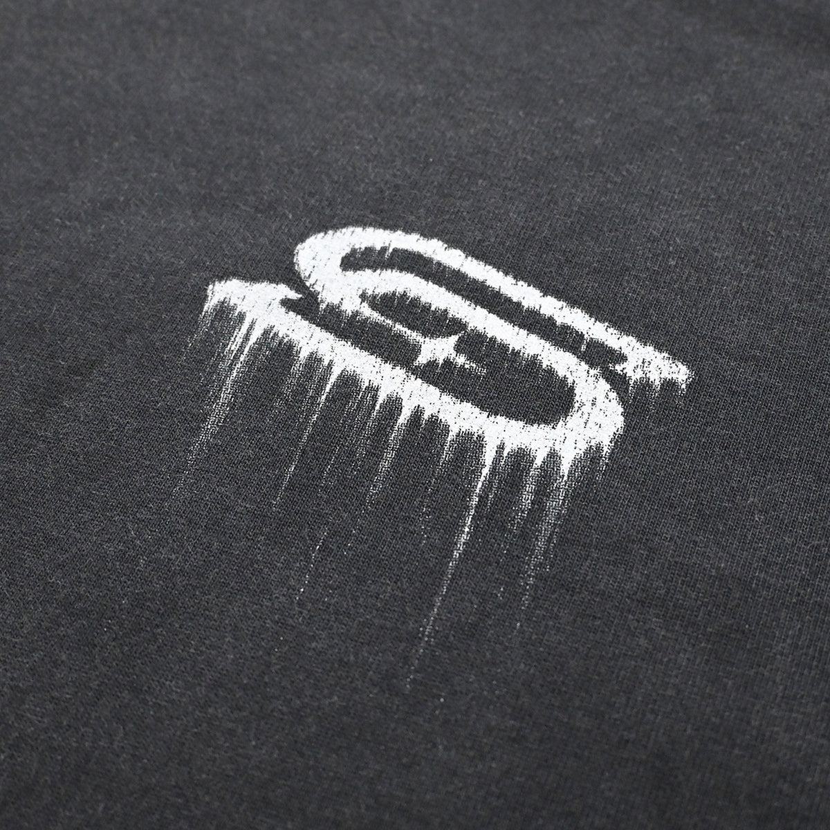 SLOWDOWN Eroded Logo Mark Tee Black (FW26)