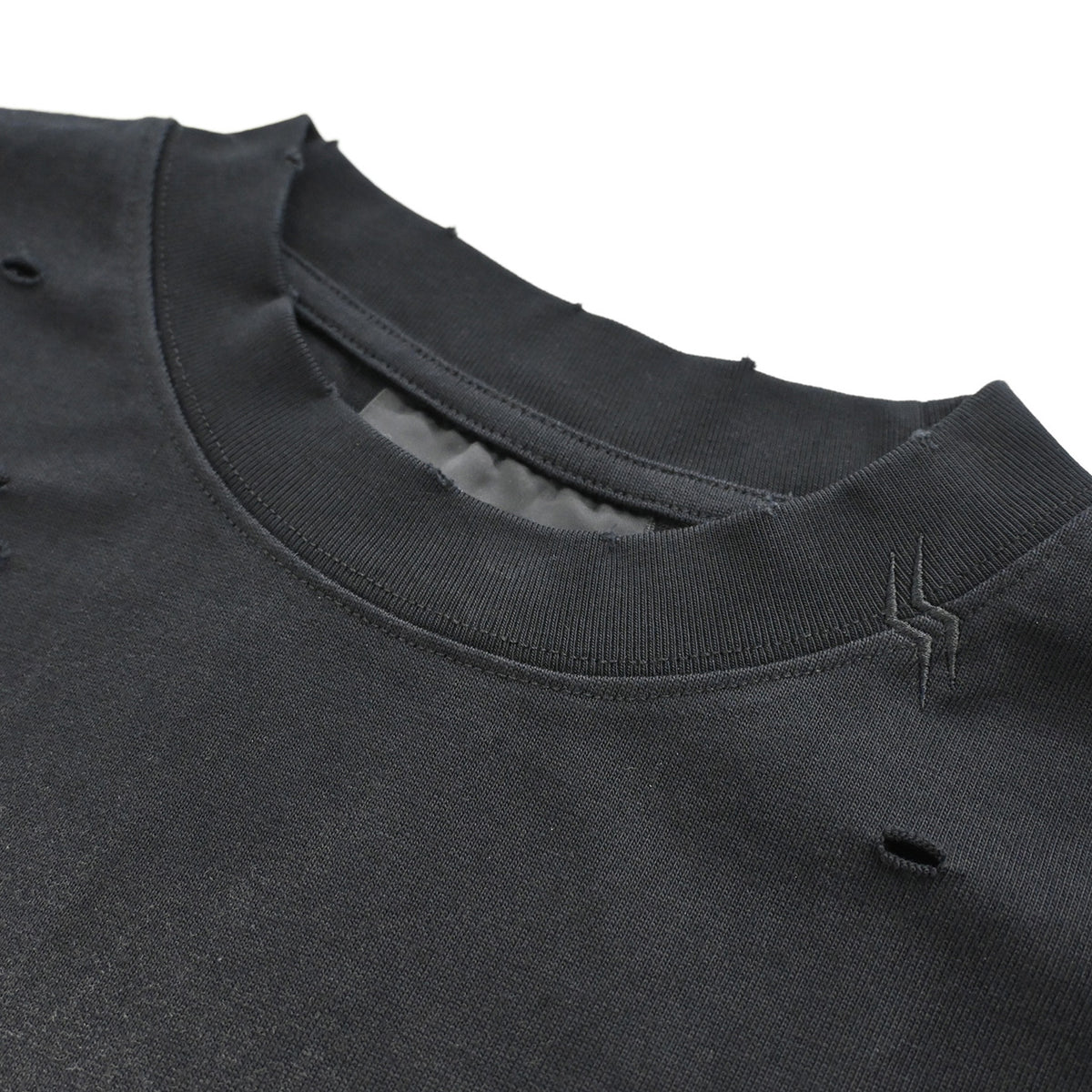SLOWDOWN Hour Embroidered Tee Black (FW26)