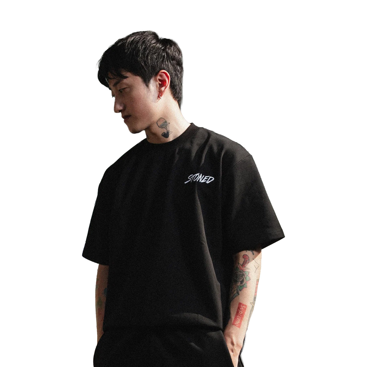 Stoned & Co ® Stoned Basic : Genetic Logo Tee Black (FW26)