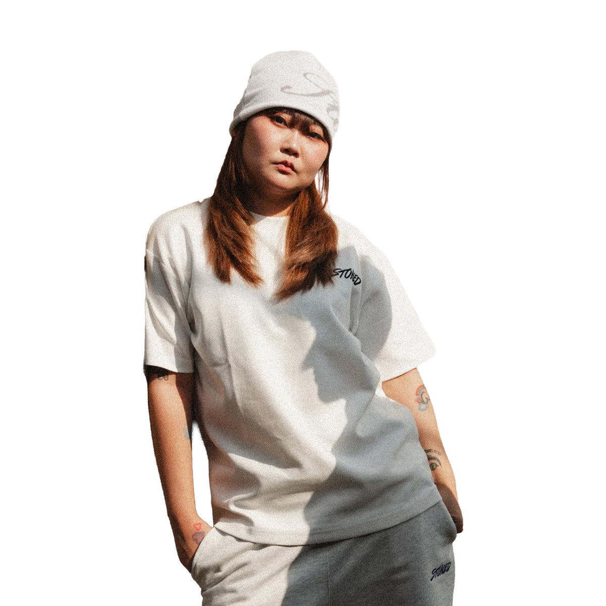 Stoned & Co ® Stoned Basic : Genetic Logo Tee White (FW26)
