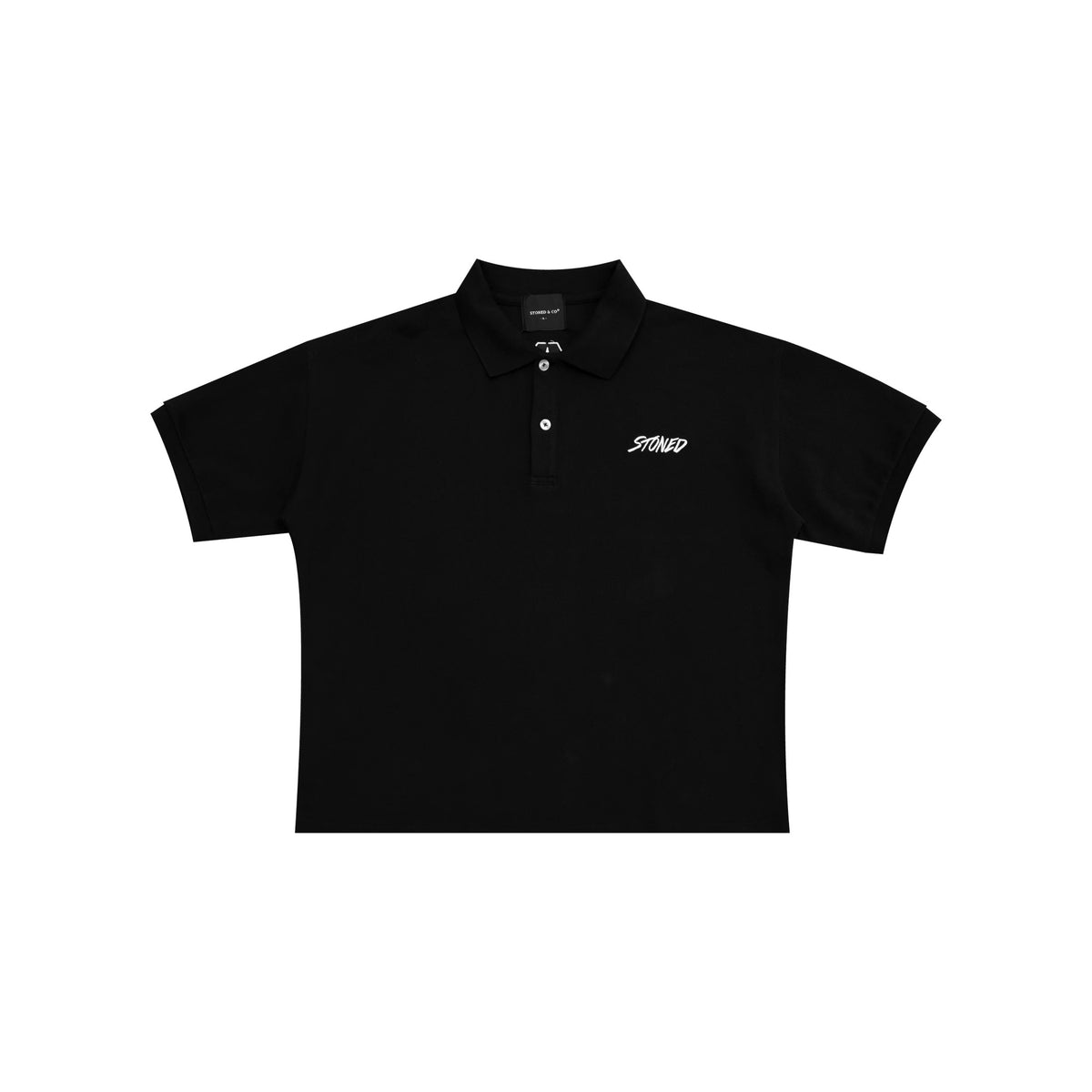 Stoned & Co ® Stoned Basic : Genetic Polo Tee Black (FW26)