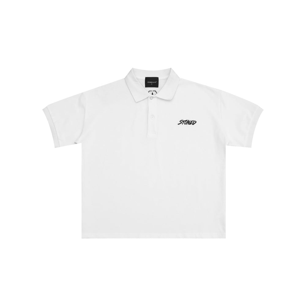 Stoned & Co ® Stoned Basic : Genetic Polo Tee White (FW26)