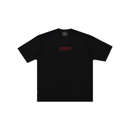 Stoned & Co ® Dark Horse : Twin Horses Tee Black (FW25)