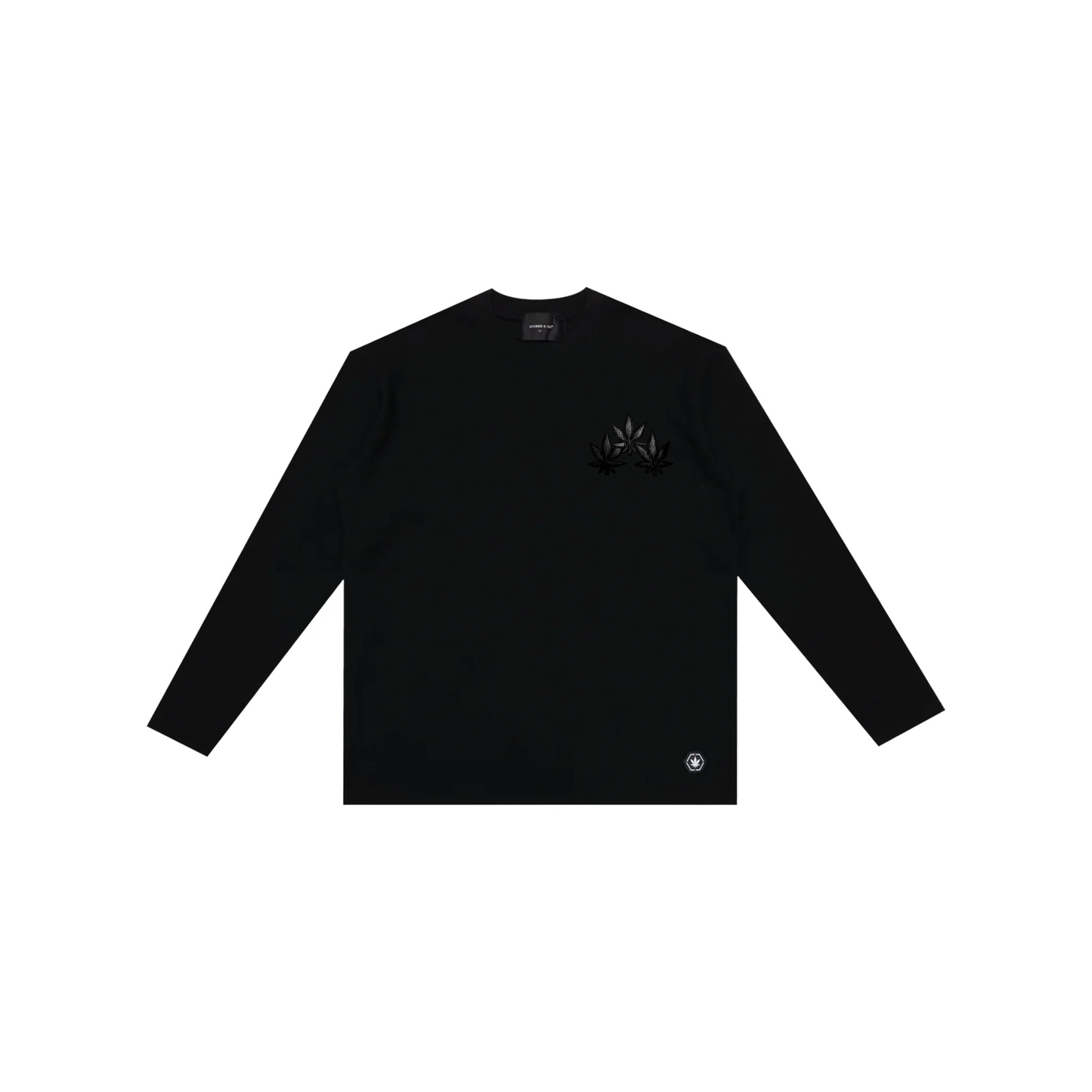 Stoned & Co ® WBB25 : Triplet Maple Sweater Black (SS25)