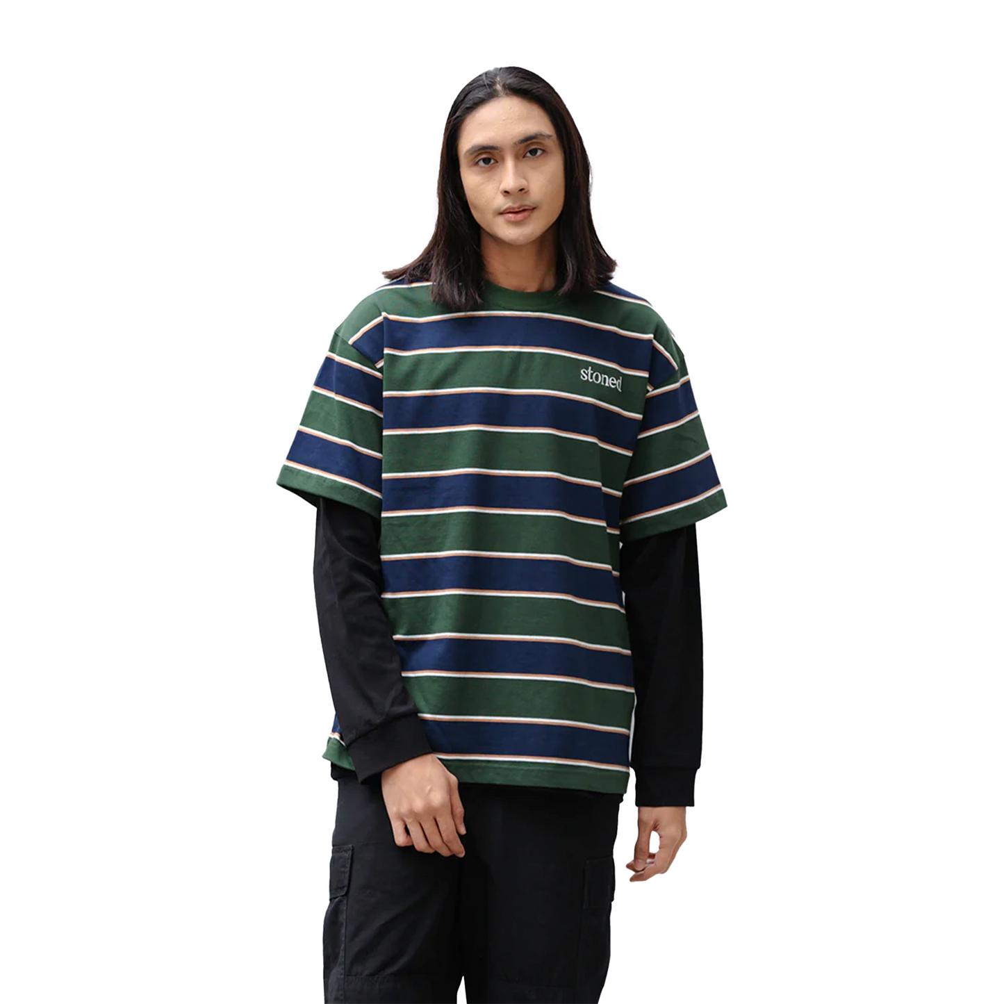 Stoned & Co ® Stoned Originals : Stripes Navy/Green (FW24)