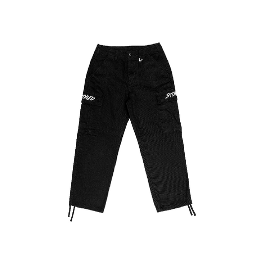 Stoned & Co ® Blessed25 : Cargo Pants Black (SS25)