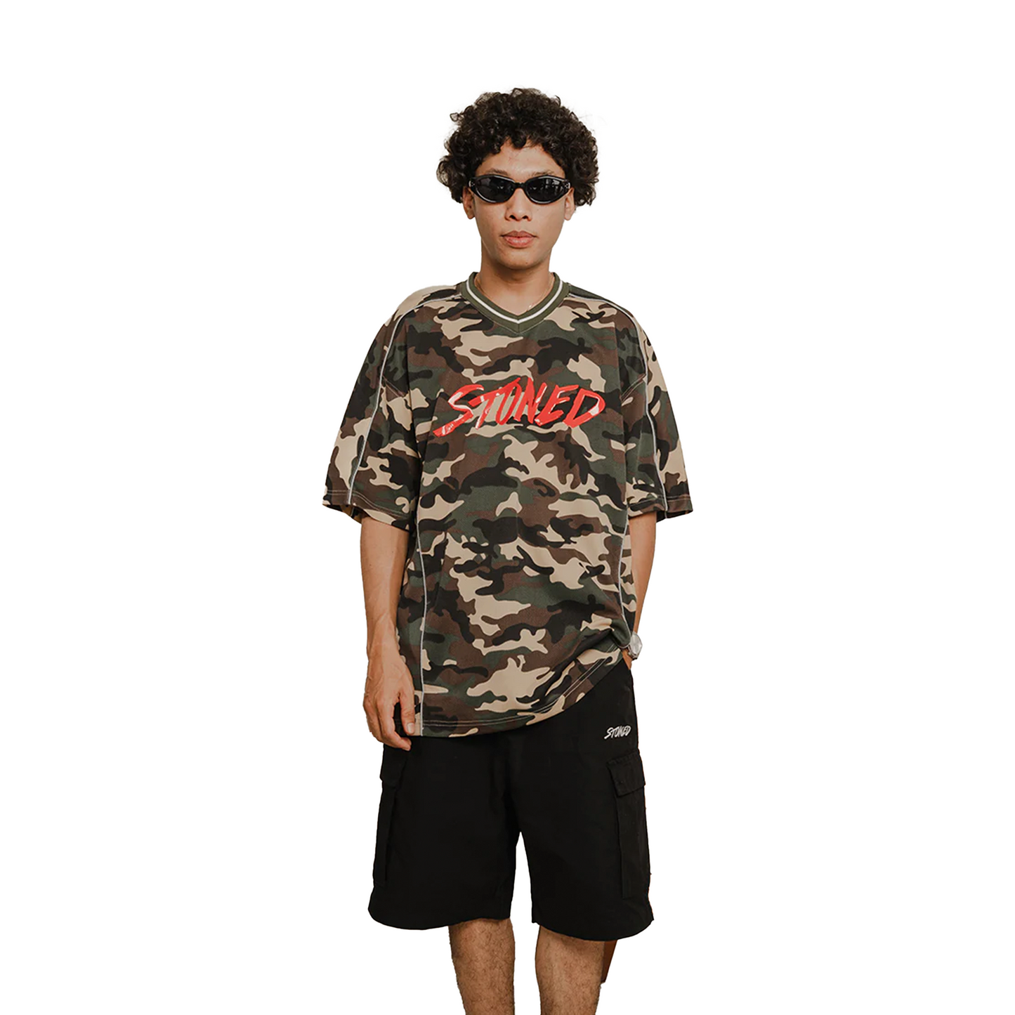 Stoned & Co ® Blessed25: Cargo Shorts Black (SS25)