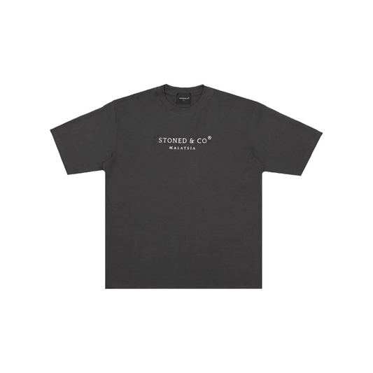 Stoned & Co ® Blessed25 : Signature Moonlight Tee Grey (SS25)